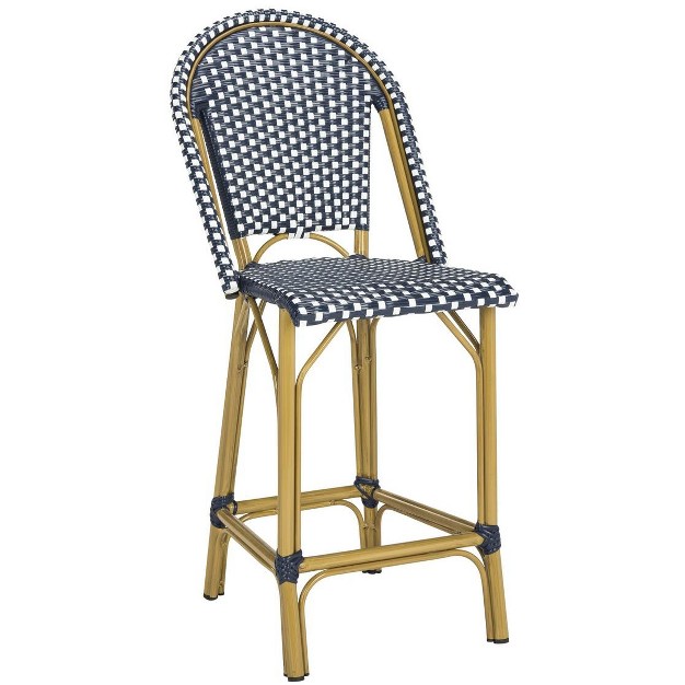 Gresley Indoor Outdoor French Bistro Counter Stool Safavieh