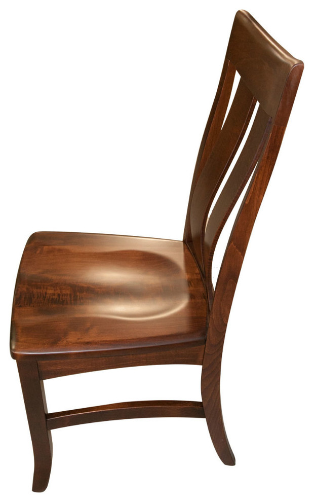 Linfield Side Chair  Brown Maple Wood  Asbury Stain   Transitional   Dining Chairs   by Rustic Red Door Company  Houzz