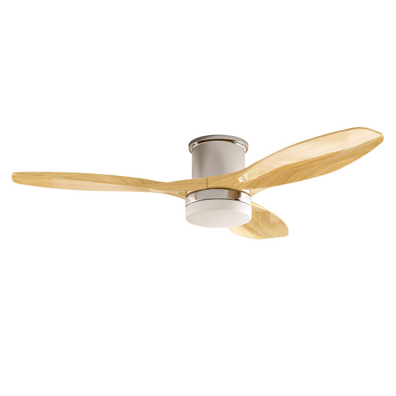 Soges 48 inch Ceiling Fan with Lights, Remote Control 3 ABS Fan Blades Ceiling Fans Noiseless Reversible Motor for Bedroom Living Room, Light Brown