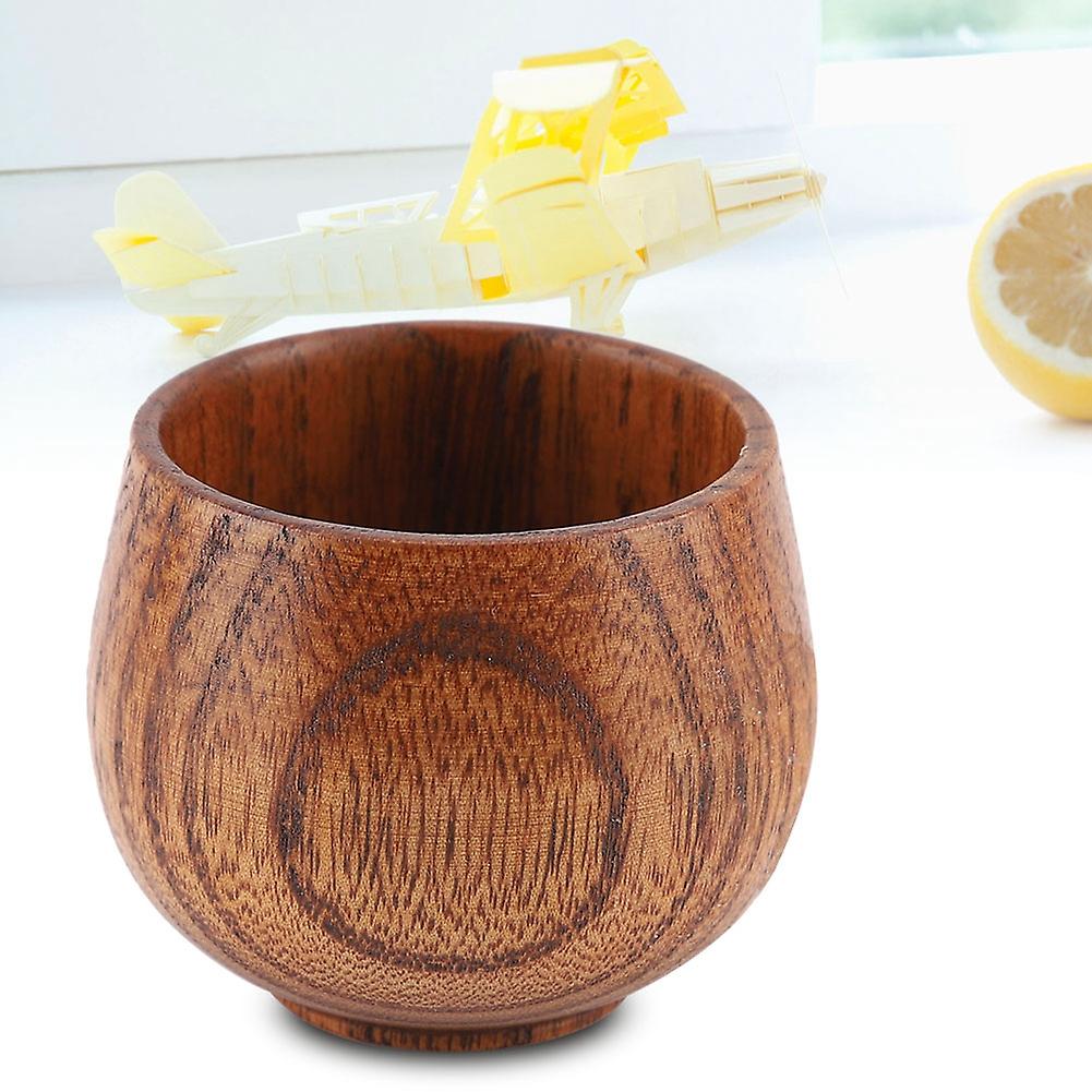 Wooden Cup Primitive Log Color Handmade Natural Wood Coffee Tea Beer Juice Milk Mug #2