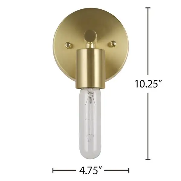 Wall Sconce with Bulb - 4.75x4.75x5.52