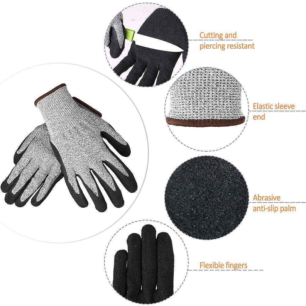 Working Gloves Abrasion Resistant Anti Cutting Piercing Safety Gloves For Gardening Farming Motorcycle Riding No.323449