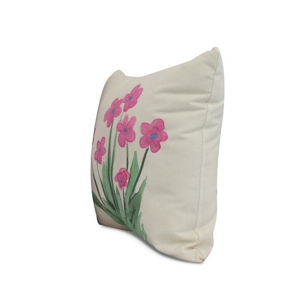 16 x 16 inch Pretty Little Flower Outdoor Pillow