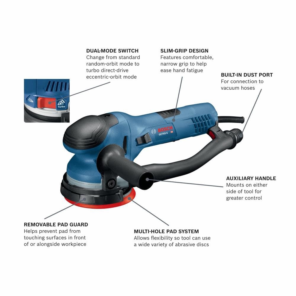 Bosch Dual Mode Random Orbit Sander 5