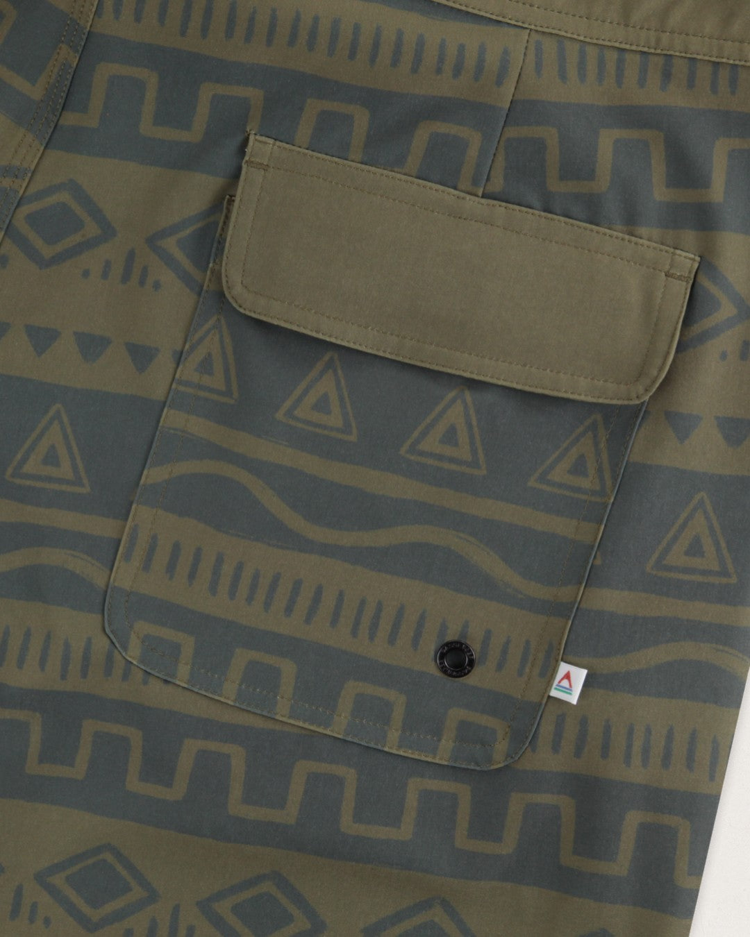 Breaks Recycled Boardshort - Abstract Stripe Khaki