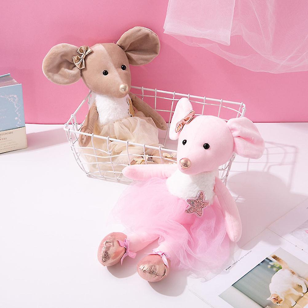 45cm Cute Ballet Mouse Plush Toys Lovely Dressing Clothes Animal Mouse Dolls Birthday Gifts