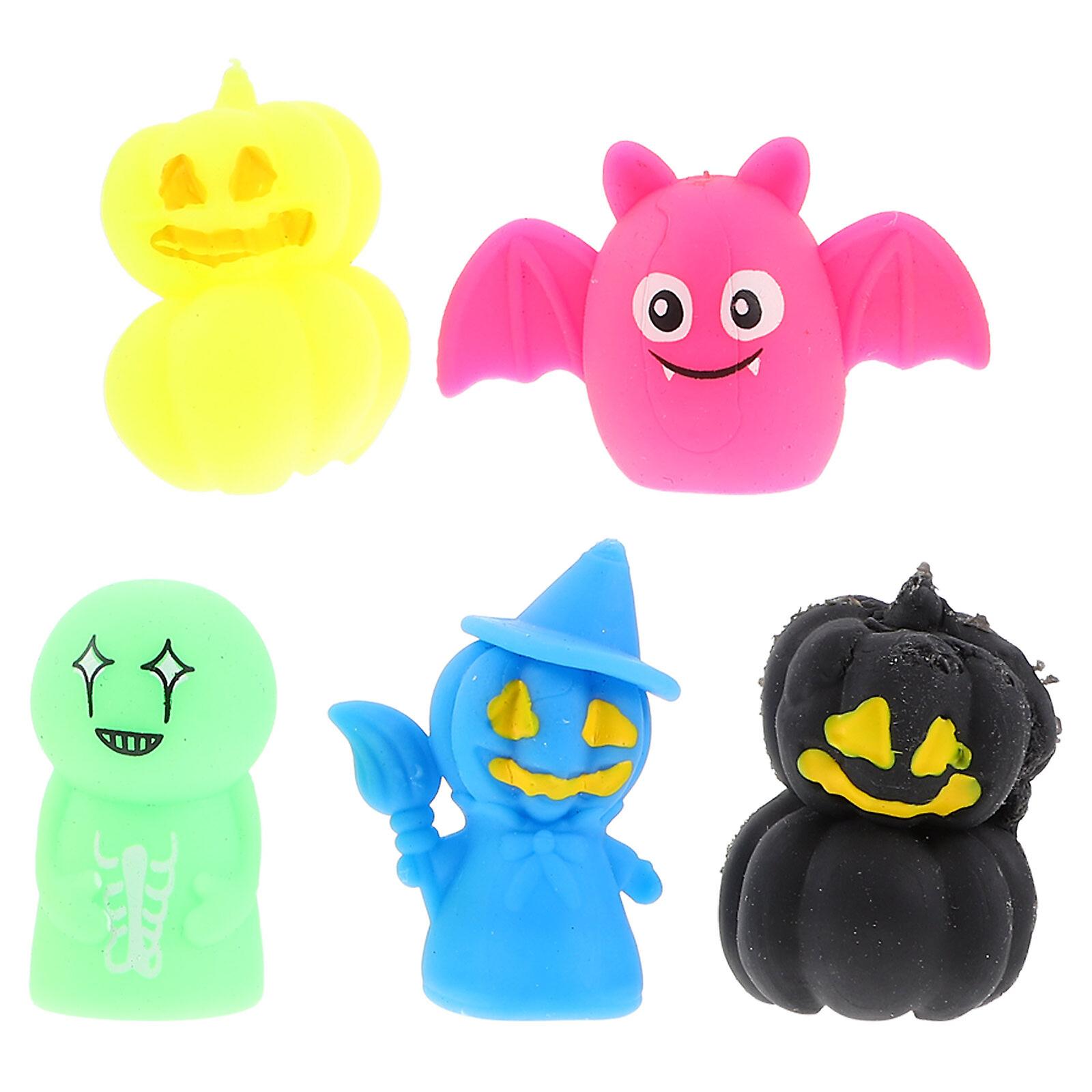 5pcs Halloween Themed Finger Puppets Halloween Finger Puppets Colorful Finger Hands Party Toy