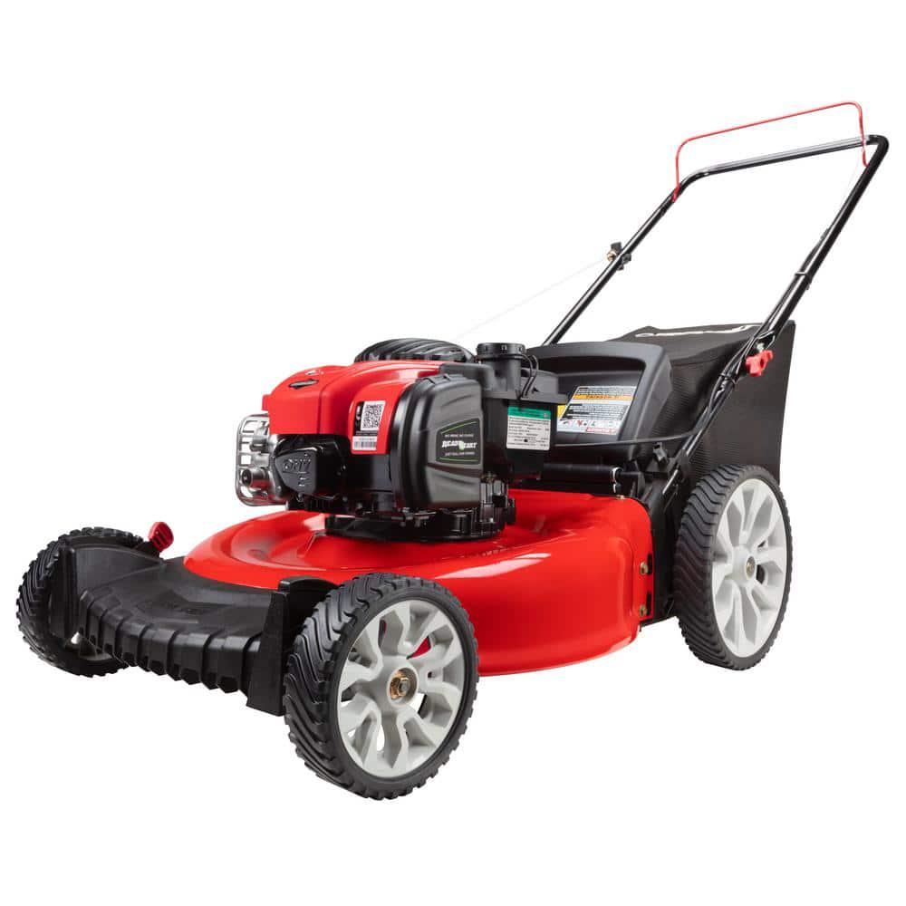 TroyBilt 21in 140cc Briggs and Stratton Gas Push Lawn Mower with Rear bag and Mulching Kit Included