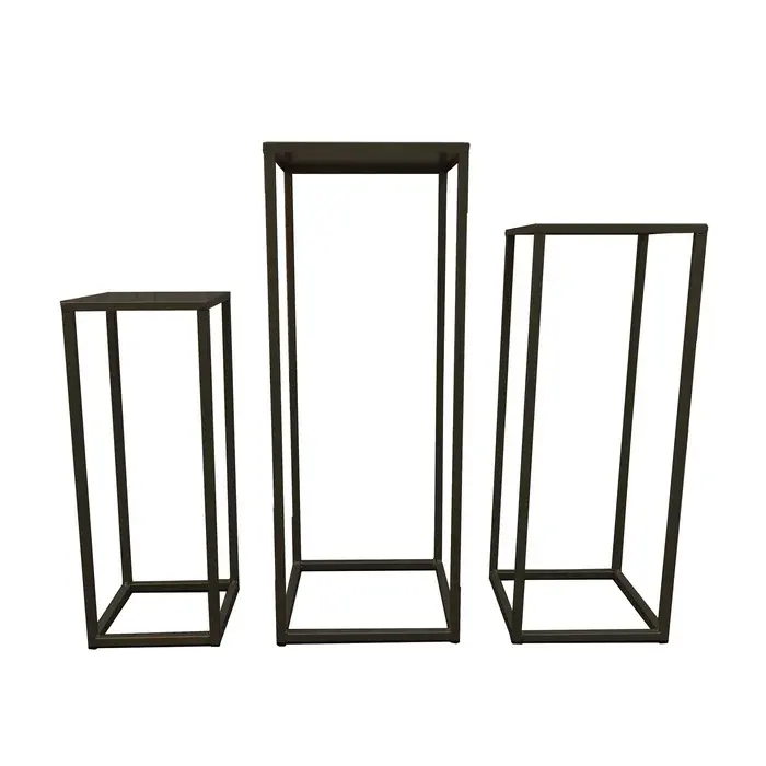 Metal Plant Stand High Quality Planters Customized Handmade modern vase floor garden plant black iron plant stands 4 tier metal