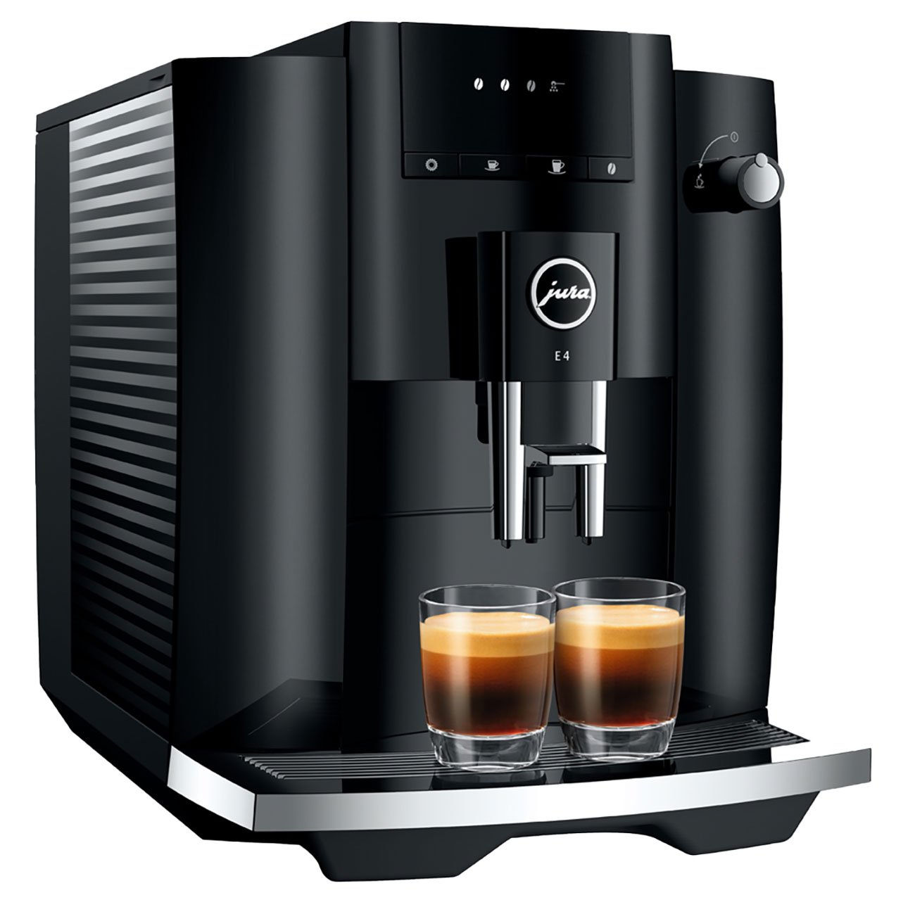 Jura E4 Piano Black Automatic Coffee and Espresso Machine