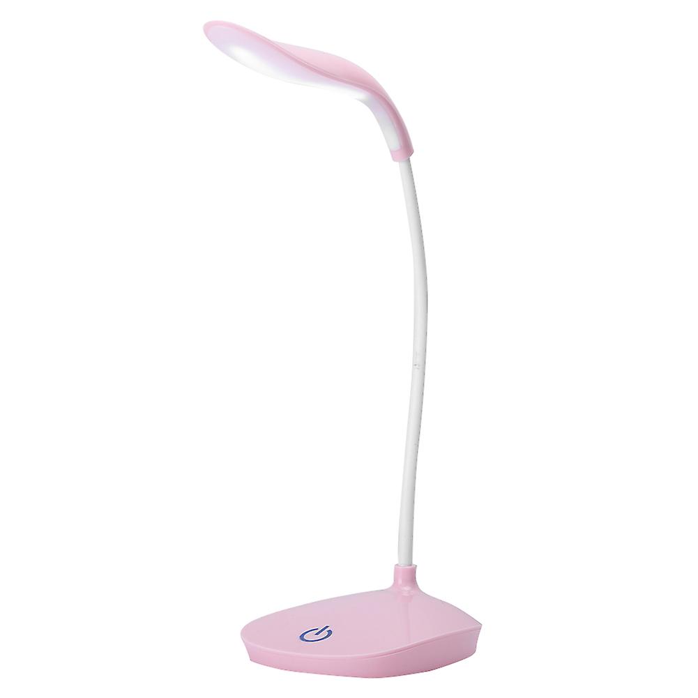 Portable Desk Lamp USB Rechargeable Touch Eye Protection Student Study Illumination Night LightsPink