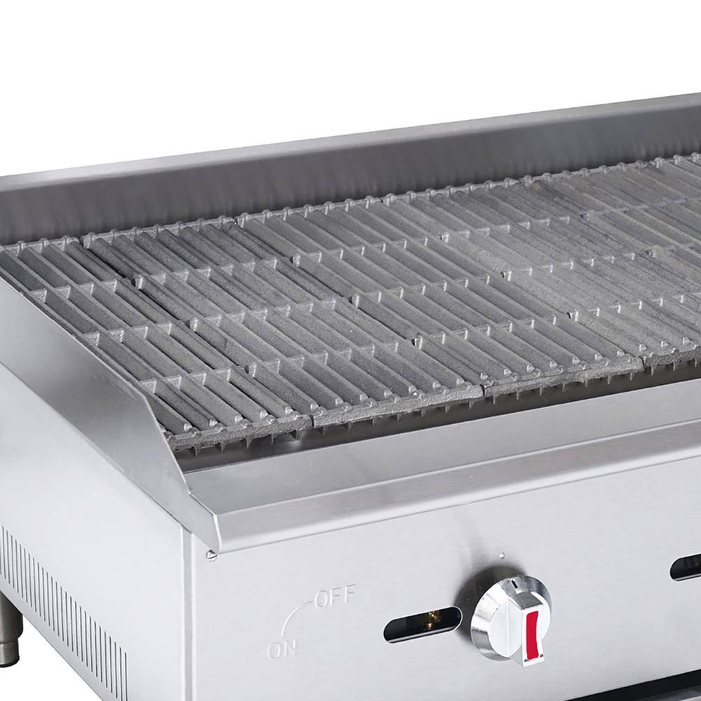 Magic Chef 36 in Commercial Countertop Radiant Charbroiler in Stainless Steel M36CB