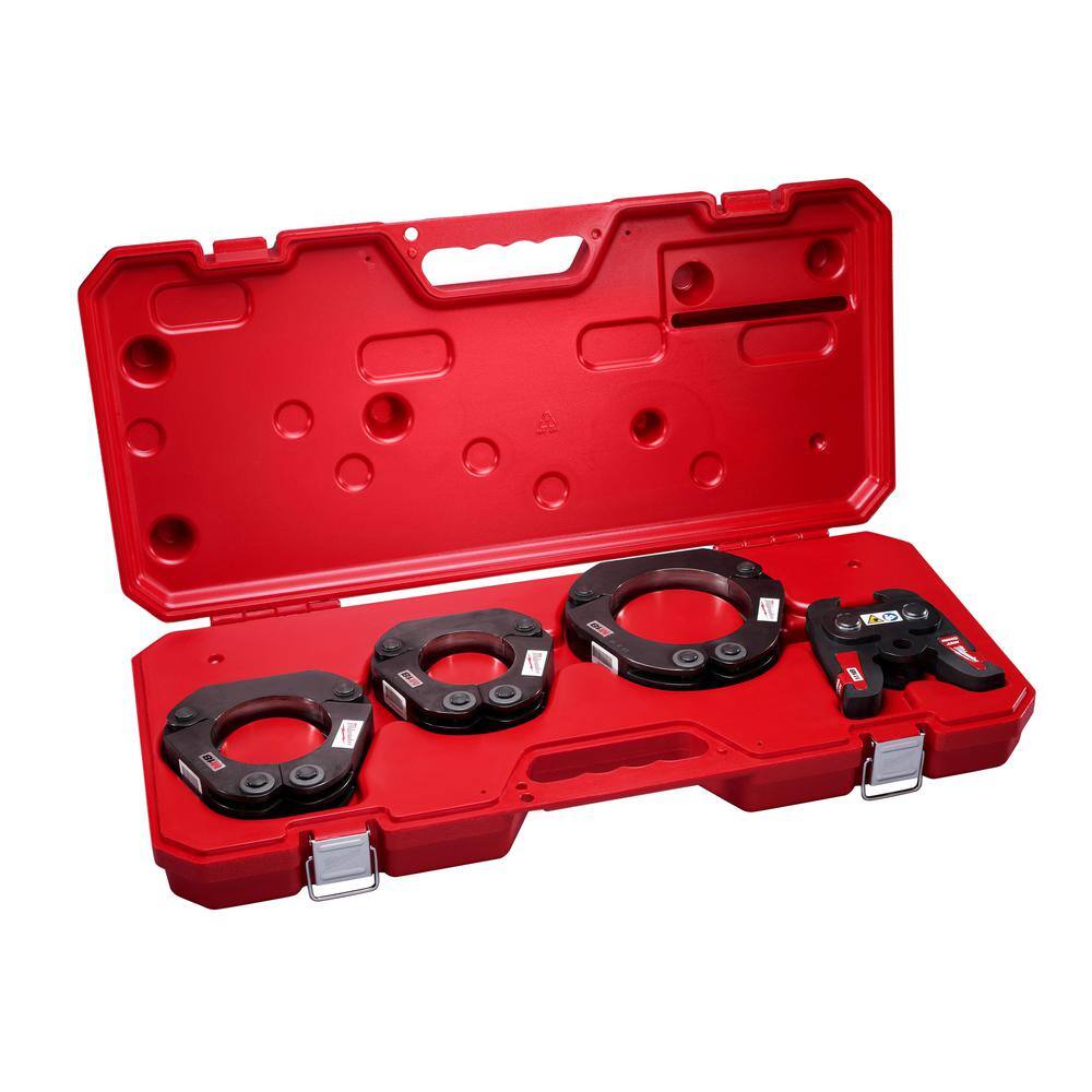 MW M18 18-Volt Lithium-Ion Brushless Cordless 12 in. - 2 in. Press Tool Kit With 2-12 in. - 4 in. Press Ring Kit Set 2922-22-49-16-2690