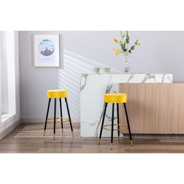 Counter Height Bar Stools for Kitchen Island Coffee Shop Bar，Set of 2