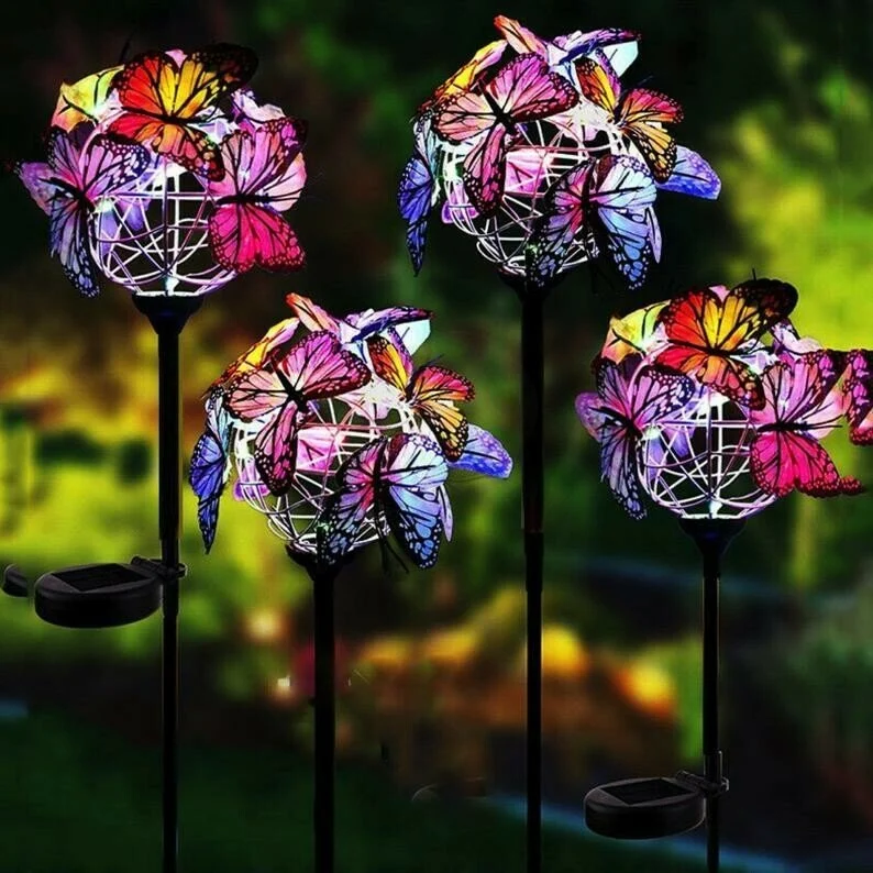 🔥BIG SALE - 49% OFF🔥Solar Stake Lights Butterflies Decor Lights ( BUY 1 GET 1 FREE )