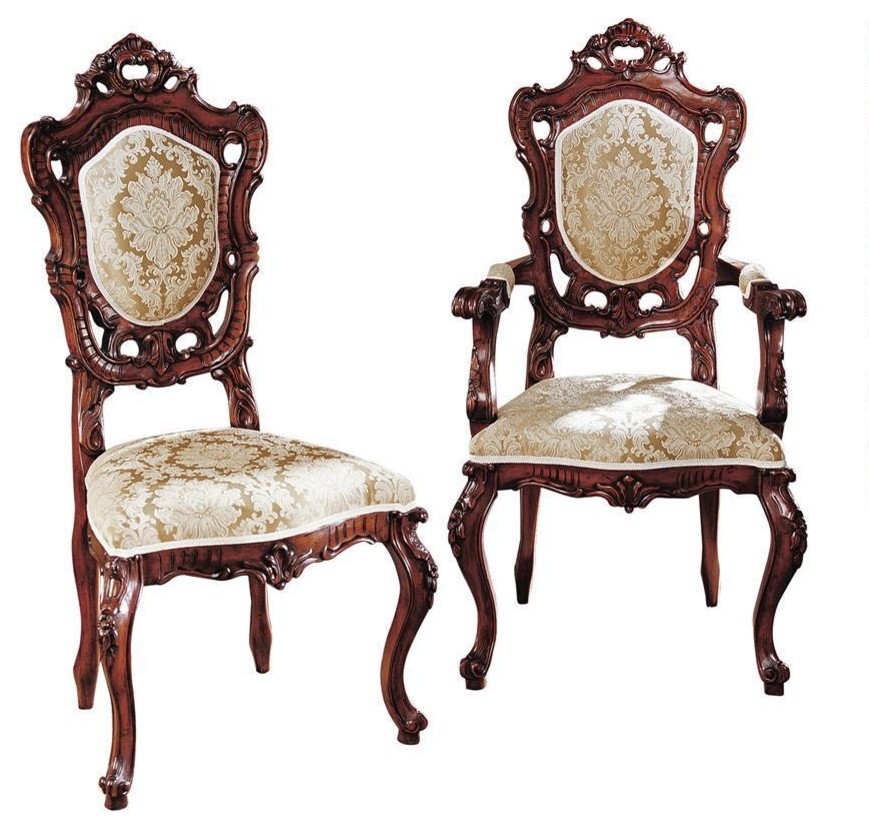 French Rococo Arm Chair   Victorian   Armchairs And Accent Chairs   by XoticBrands Home Decor  Houzz