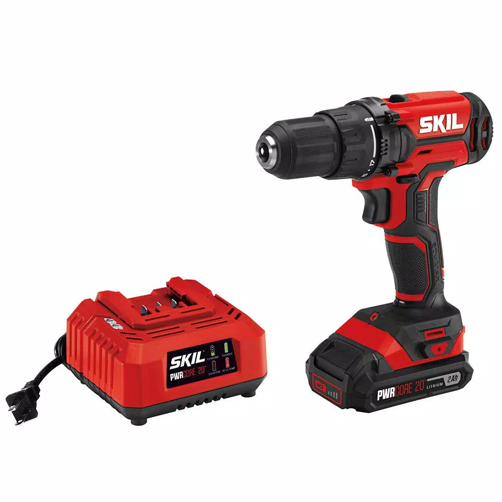 Skil PWRCORE 20-Volt Lithium-Ion Cordless 1/2 in. Drill Driver Kit and#8211; XDC Depot