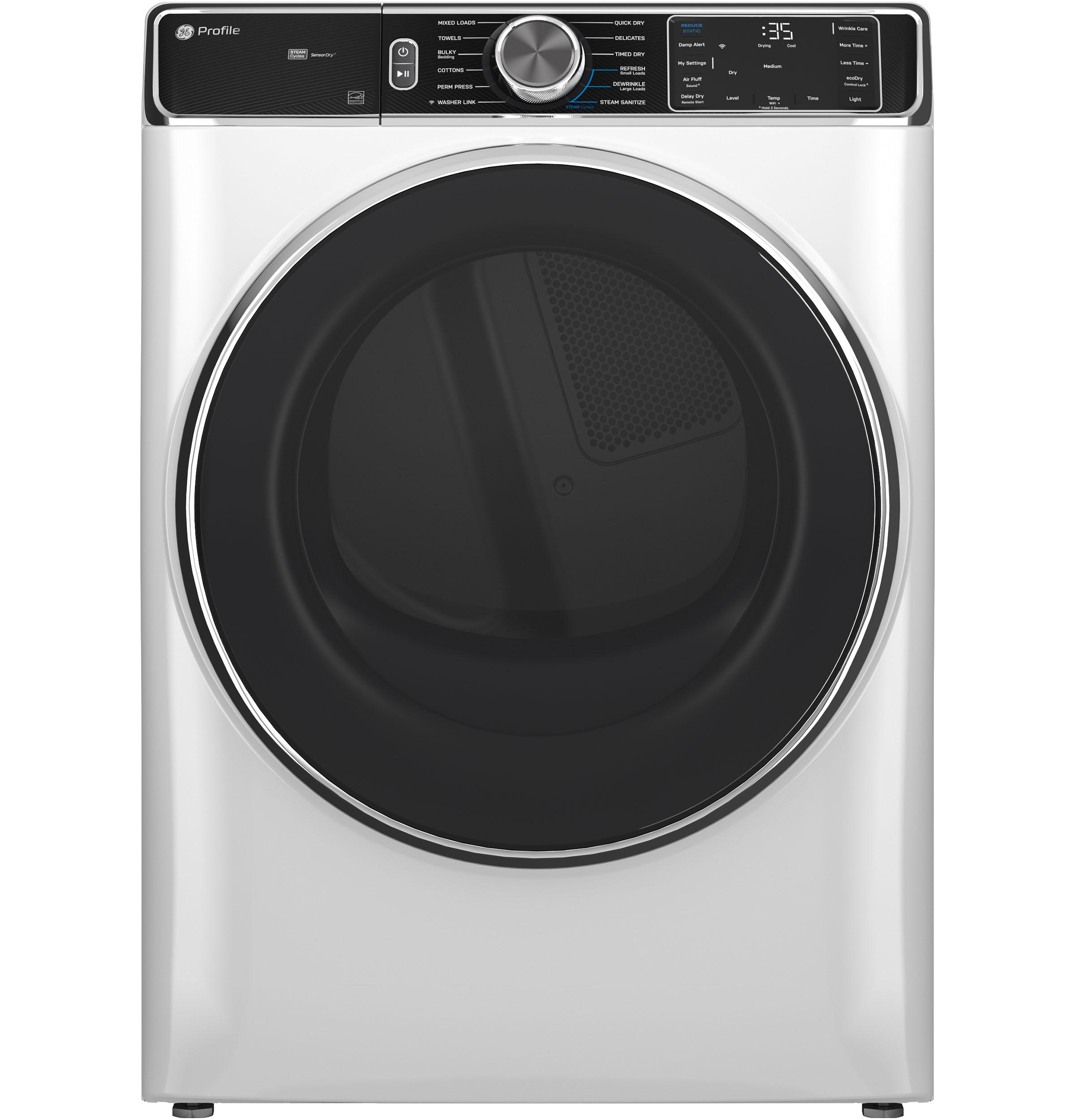 Ge Appliances PFD87ESSVWW Ge Profile™ 7.8 Cu. Ft. Capacity Smart Front Load Electric Dryer With Steam And Sanitize Cycle