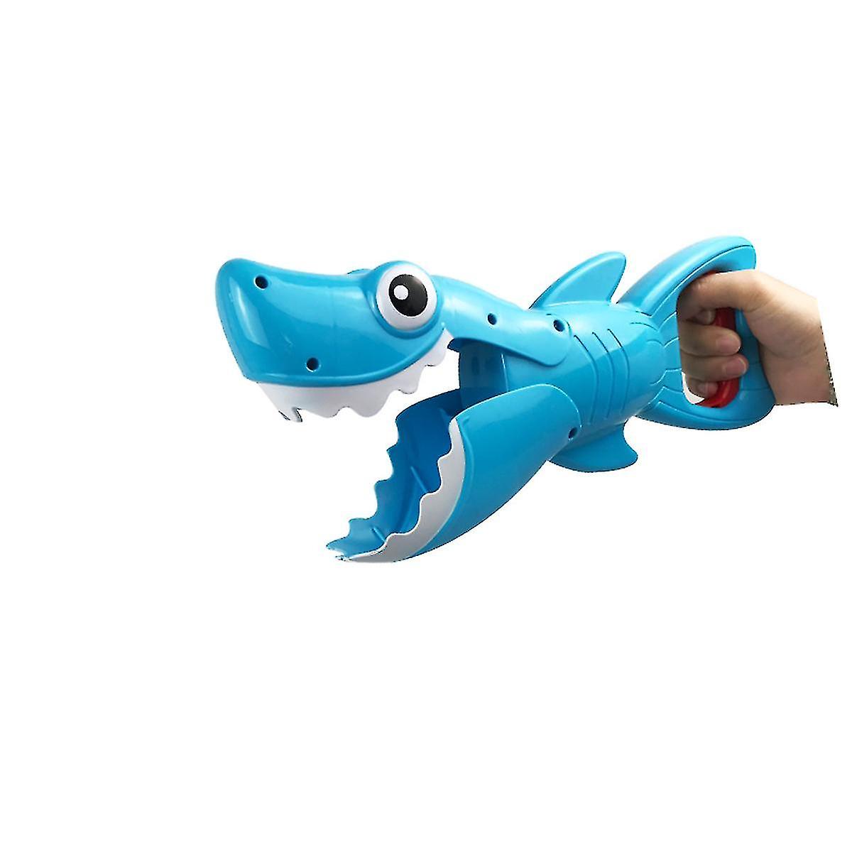 Shark Grabber Baby Bath Toys Upgraded Blue Shark With Teeth Biting Action Bath Toys For Boys Girls Toddlers