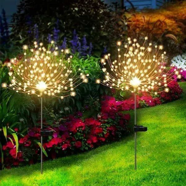 Waterproof Solar Garden Fireworks Lamp