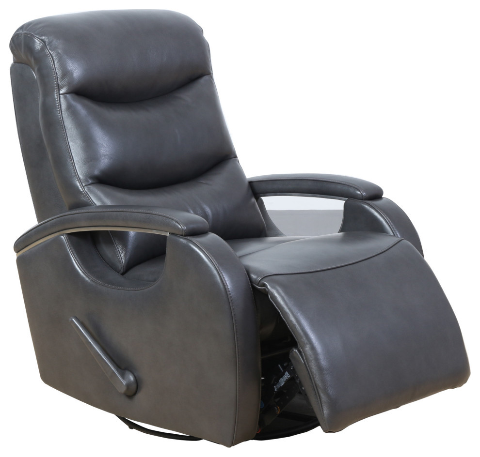 Fallon Swivel Glider Recliner  Gable Dove   Contemporary   Recliner Chairs   by Beyond Design  ampMore  Houzz