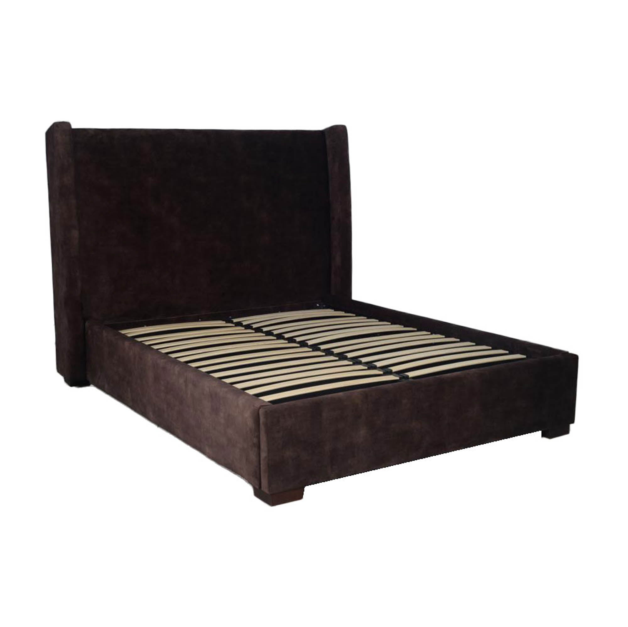 Cora Storage King Bed - Velvet Brown