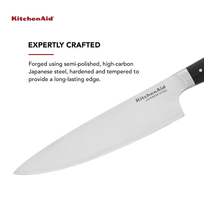 KitchenAid KO8IFSSOHOBA Gourmet 8-in. Forged Chef Knife with Sheath