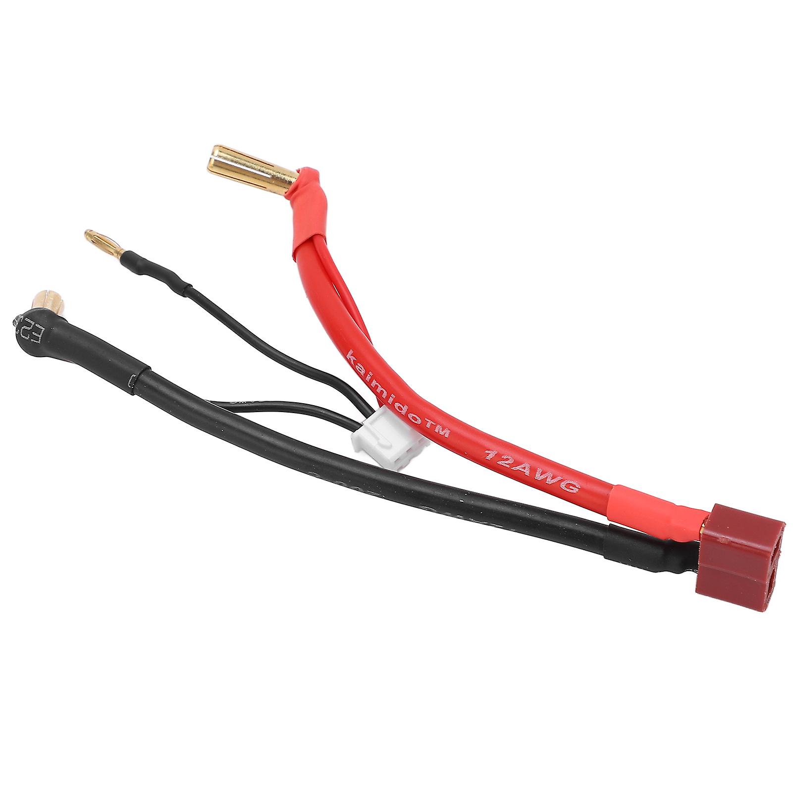 Rc Car T Plug Female To 90 4mm Banana Plug Male Cable With 2mm Head Rc Connecting Line For 2s 7.4v Lithium Battery