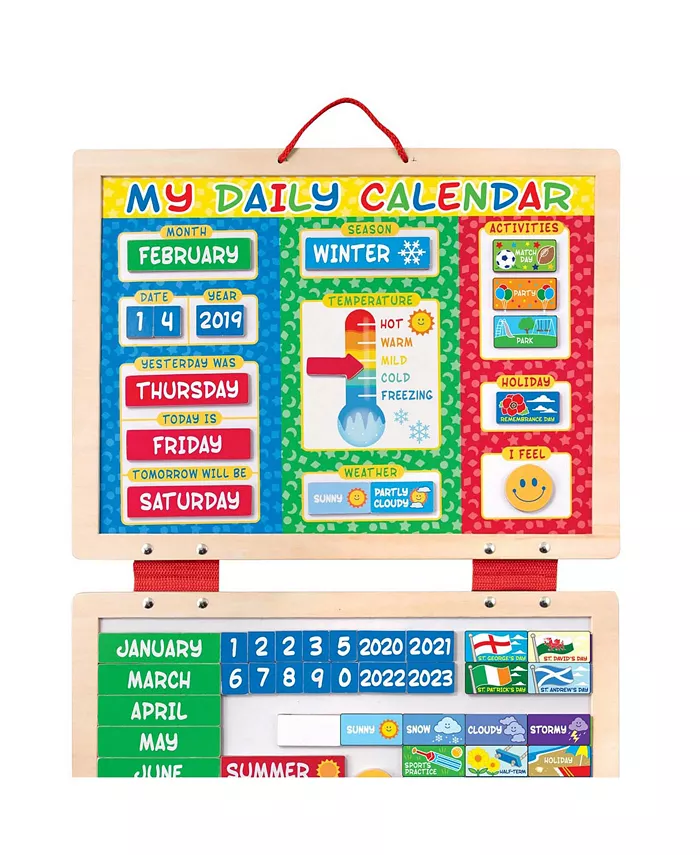 Melissa and Doug Kids My First Daily Calendar Magnetic Toy