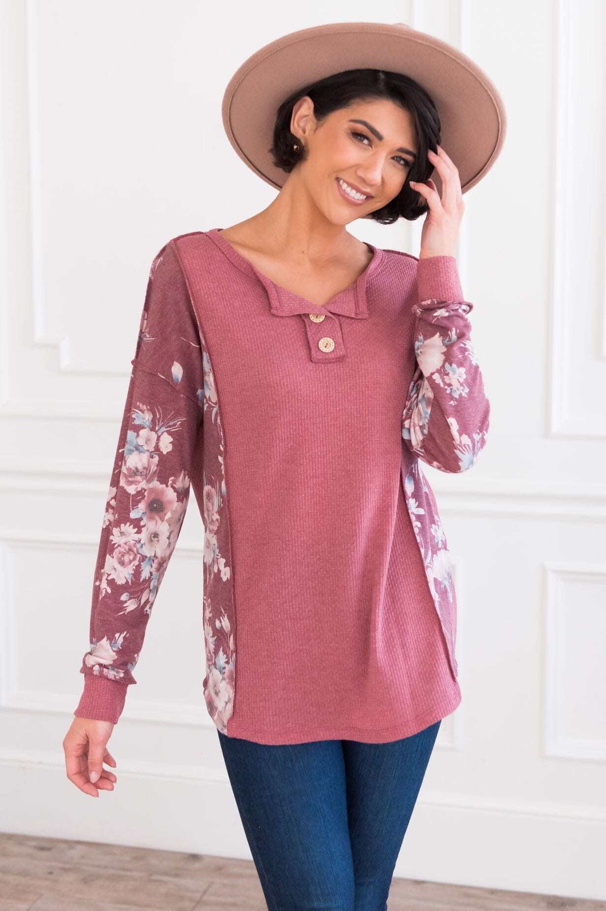 Wildflower Fields Modest Top