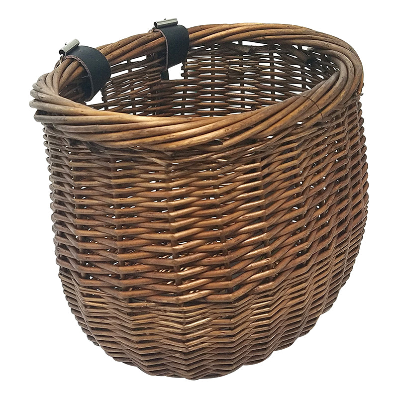 Sunlite Willow Bushel Strap-On Basket Sunlt Ft Willow Bushel Brn Strap-on 13x8x9