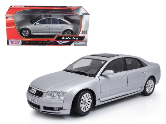 Motormax 73149s  2004 Audi A8 Silver 1/18 Diecast ...