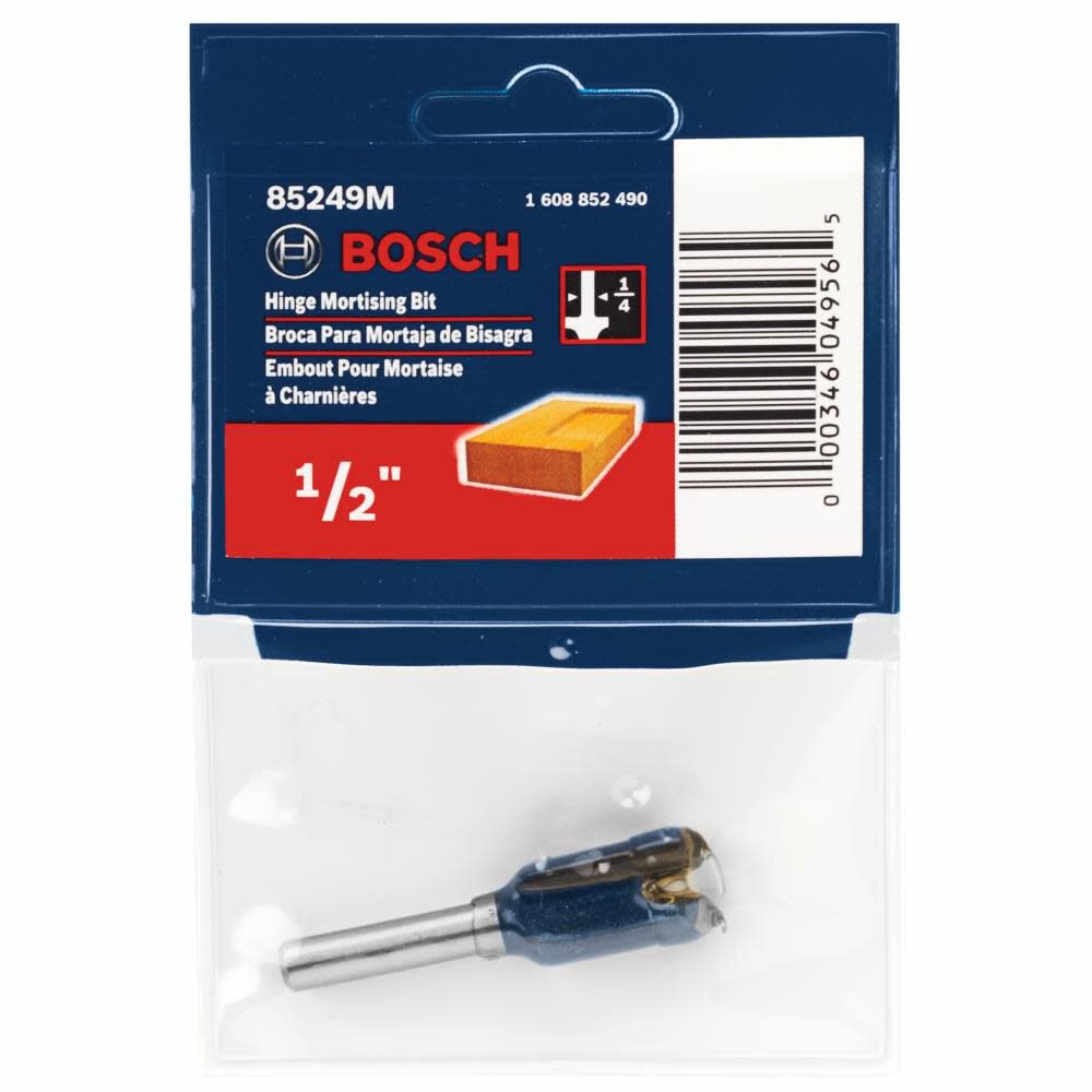 Bosch 1/2 In. x 3/4 In. Carbide Tipped Hinge Mortising Bit 85249M from Bosch