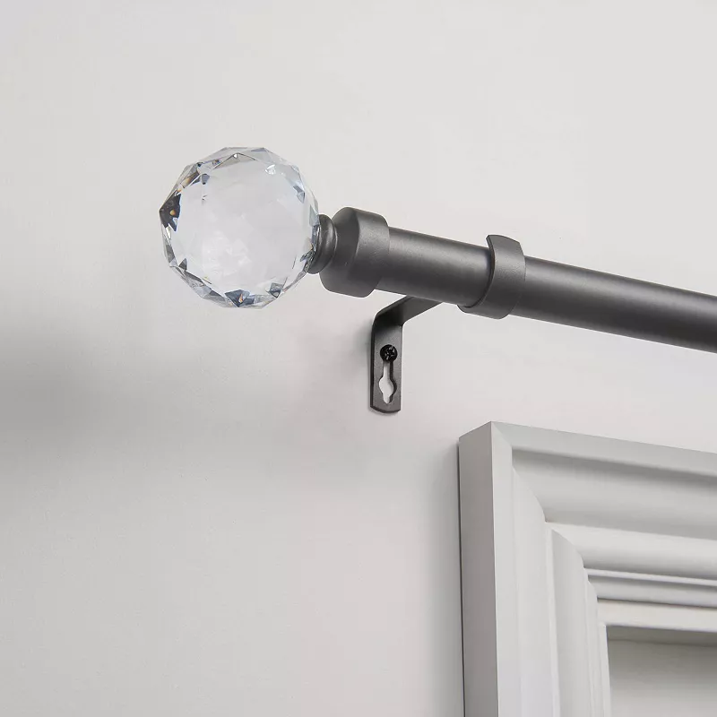 Exclusive Home Crystal Ball 1-in. Curtain Rod