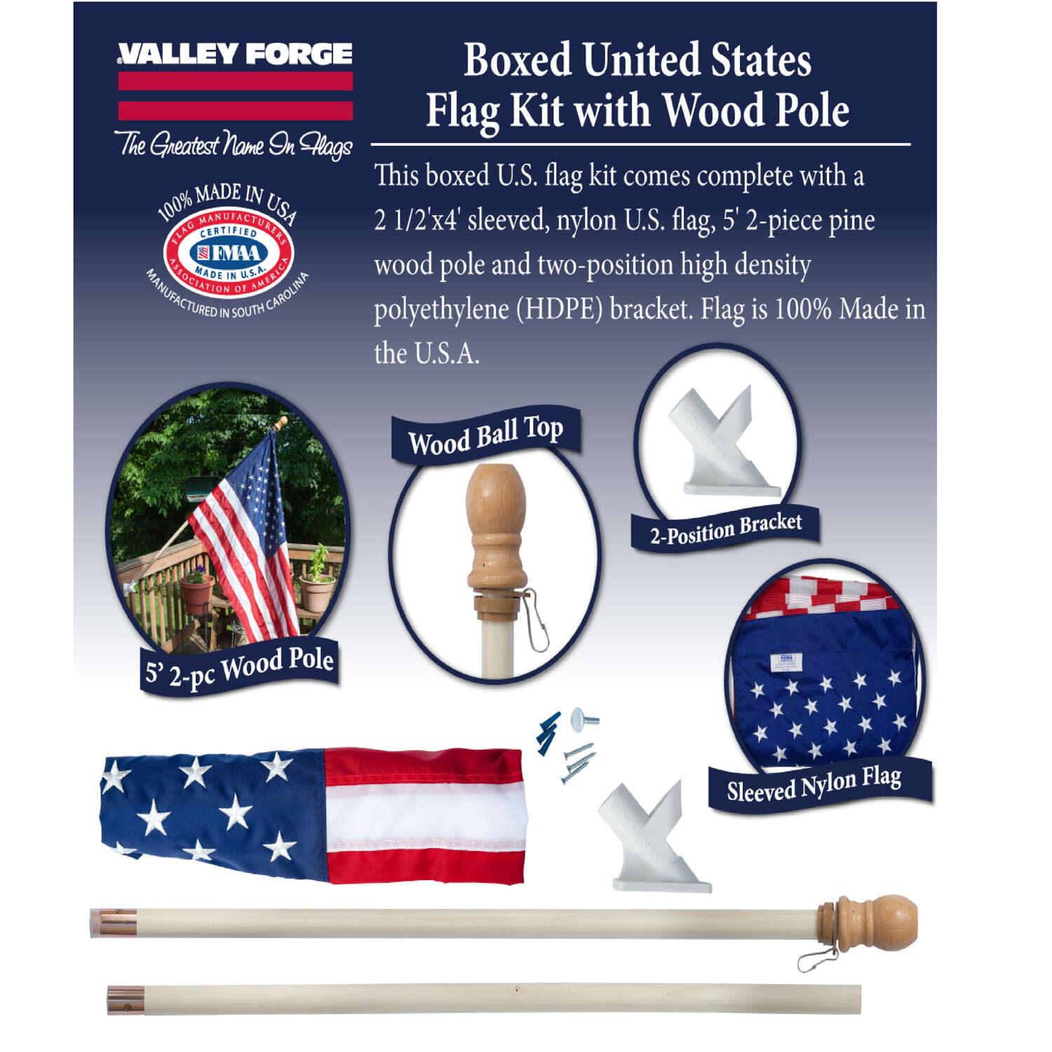 Valley Forge American Flag Kit