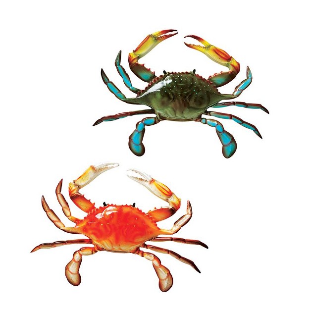 Design Toscano Tropical Crabs Wall Sculptures Set Of Two