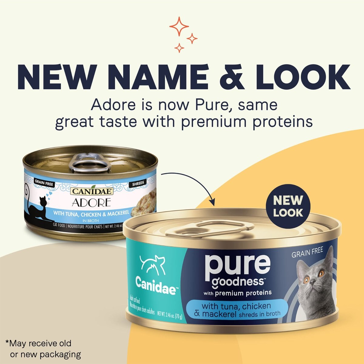 CANIDAE Adore Grain-Free Tuna， Chicken and Mackerel in Broth Canned Cat Food