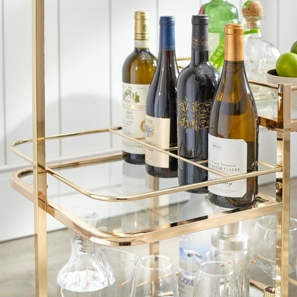 angelo:HOME Bar Cart - Alcott 3-Tier (gold)