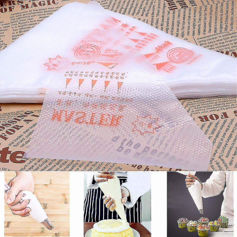 Pastry Piping Bags Disposable Cake Decor Bags， Thick Anti-burst Bags