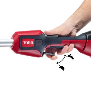 Toro 60V Max Lithium-Ion Brushless Cordless 15 in.  13 in. String Trimmer - 2.0 Ah Battery and Charger Included 51831