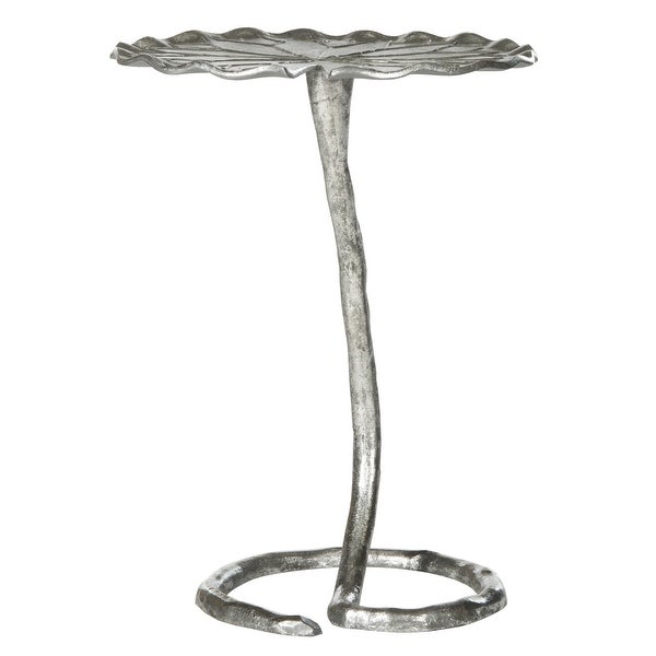 SAFAVIEH Justina Silver Side Table - 15.5