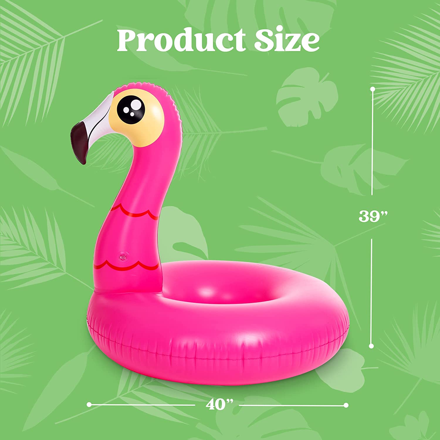 clearance sale - 39in Unicorn And Flamingo Pool Float Bundle, 2 Pcs