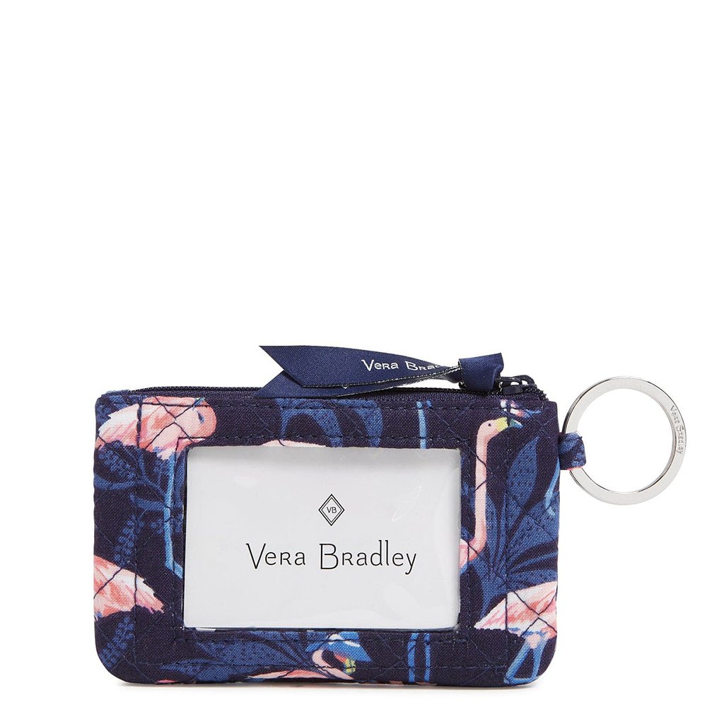 Vera Bradley  Zip ID Case in Flamingo Party