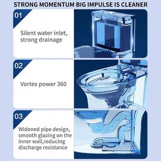 UPIKER Modern 12 in. Rough-In 1-piece 1.27 GPF Dual Flush Elongated Toilet in White Seat Included UP2210TOW1854