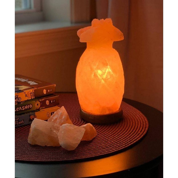 Pineapple Salt Lamp Pink Q amp a Himalayan Salt