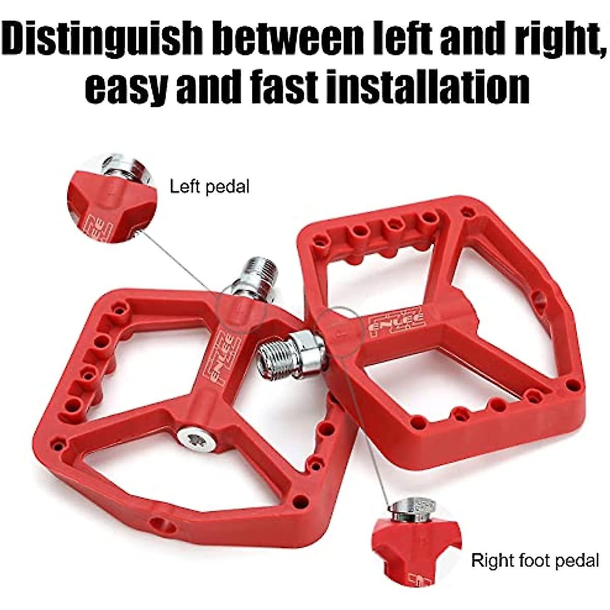 Mountain Bike Pedals  Aluminum Antiskid Durable Bicycle Cycling Pedals For 916 Inch With Free Installation Tool