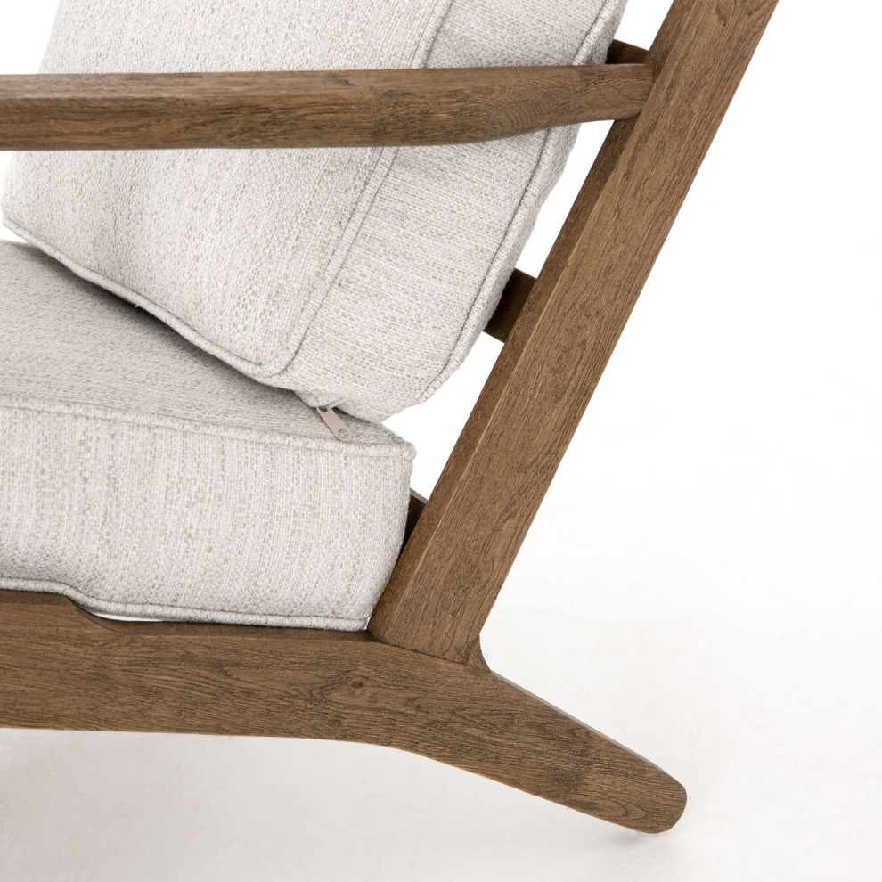 Brooks Avant Natural Lounge Chair   Midcentury   Armchairs And Accent Chairs   by Zin Home  Houzz