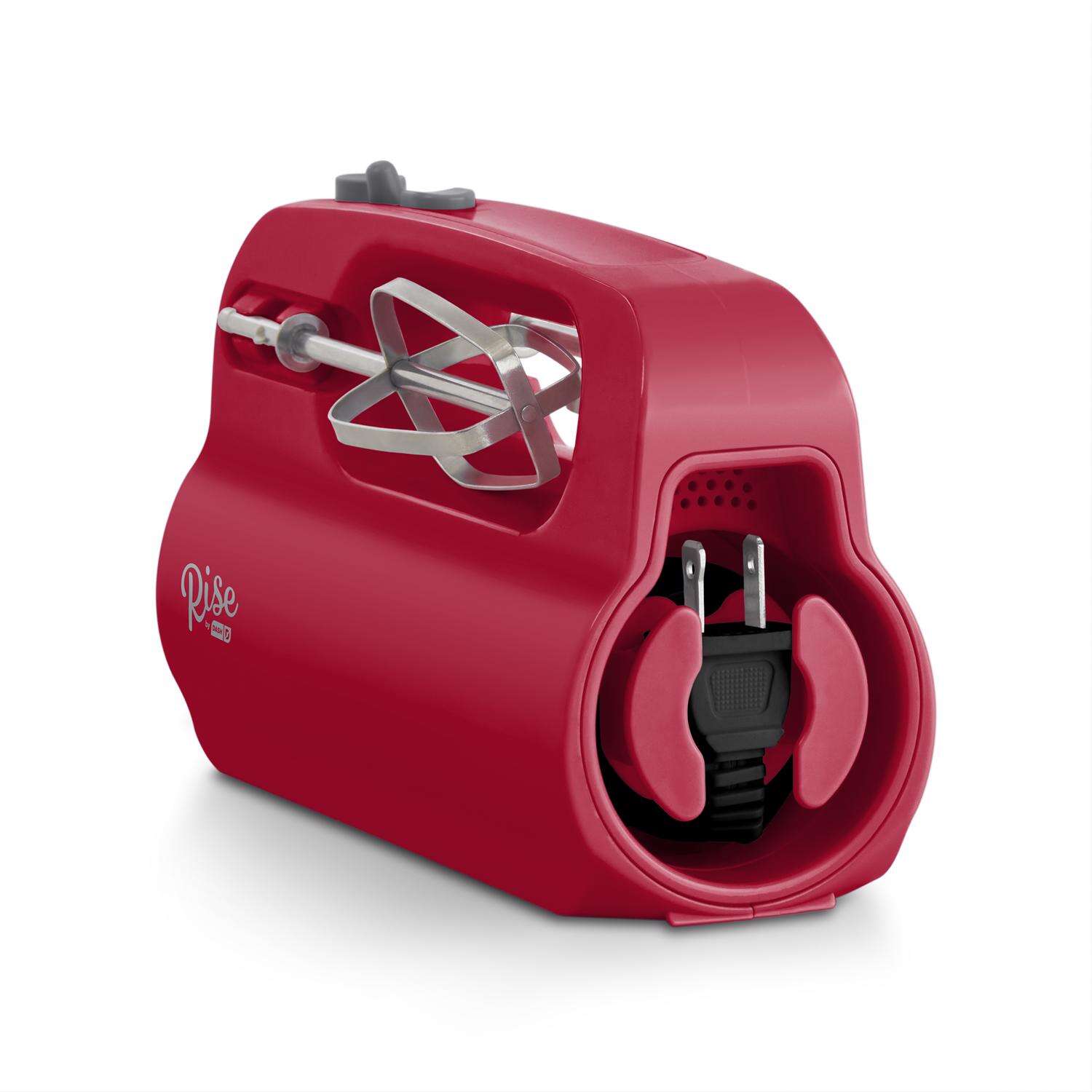 Rise by Dash Red 5 speed Hand Mixer