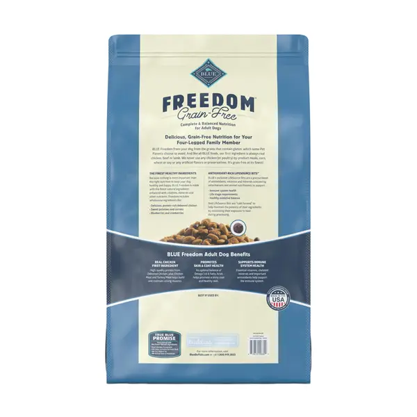 Blue Buffalo Freedom 24 lb Freedom Grain Free Natural Chicken Adult Dry Dog Food