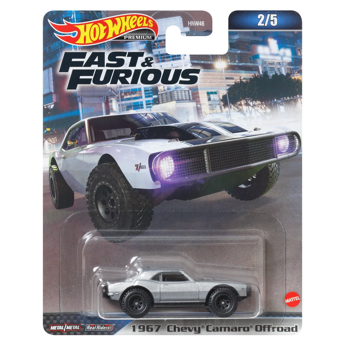 2023 Hot Wheels Fast and Furious Premium Set of 5， 1/64 Diecast Model Cars HNW46-956A